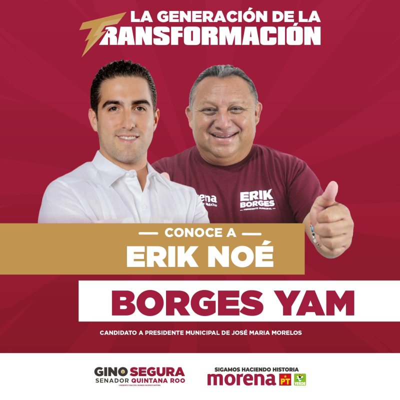 Trabajando por un futuro seguro en Quintana Roo: Erik Borges Yam