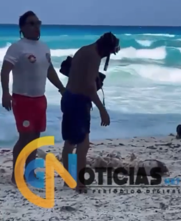 Turista extranjero muere ahogado en Playa Chac Mool; ingresó al mar pese a condiciones adversas
