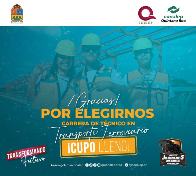 Un éxito inscripciones en la Carrera de Técnico en Transporte Ferroviario del CONALEP