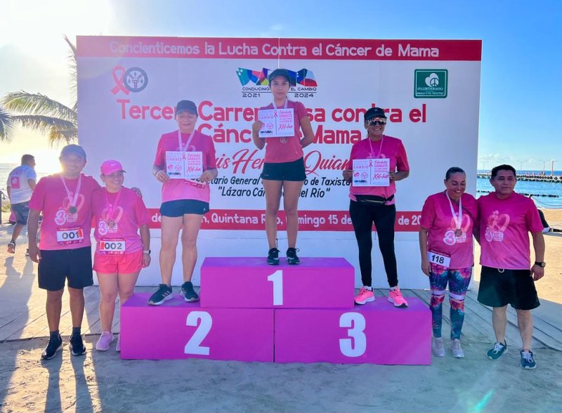 Un éxito la Tercera Carrera Rosa del Sindicato de Taxistas “Lázaro Cárdenas del Río”