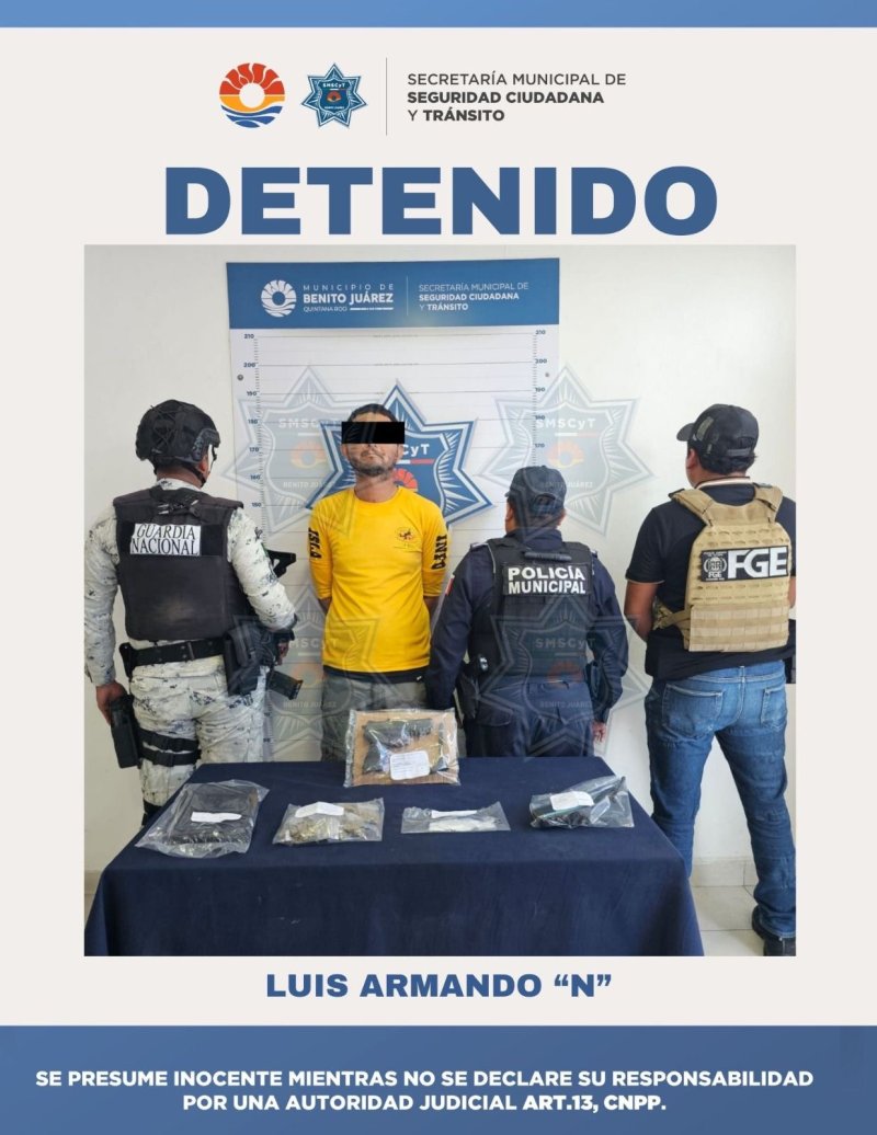 Un hombre fue detenido tras por su presunta participación en delitos contra la salud