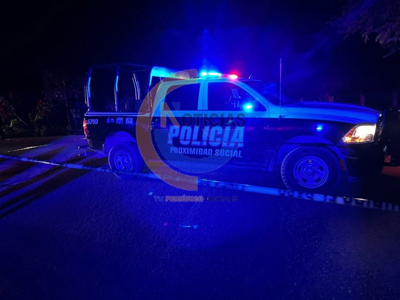 Un hombre pierde la vida por proyectiles de arma sobre la avenida Cancun que corresponde a la colonia el pedregal