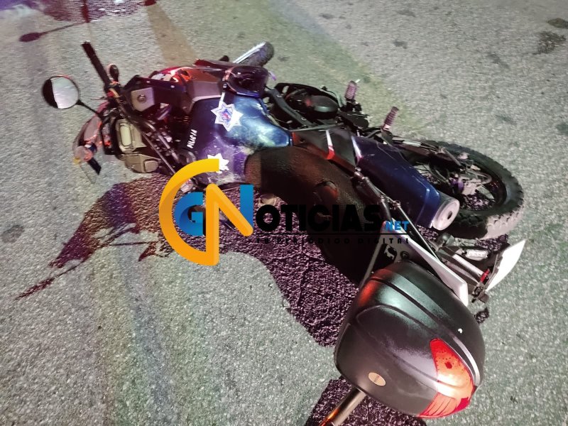 Un moto patrullero resultó lesionado tras ser atropellado por una camioneta en la región 227