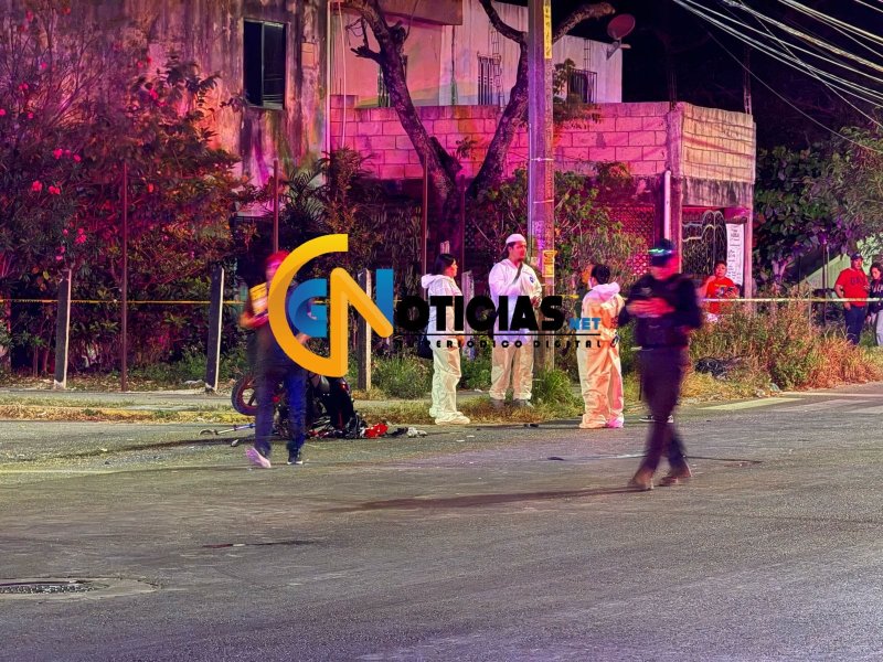 Un motociclista muere en trágico accidente de la supermanzana 520