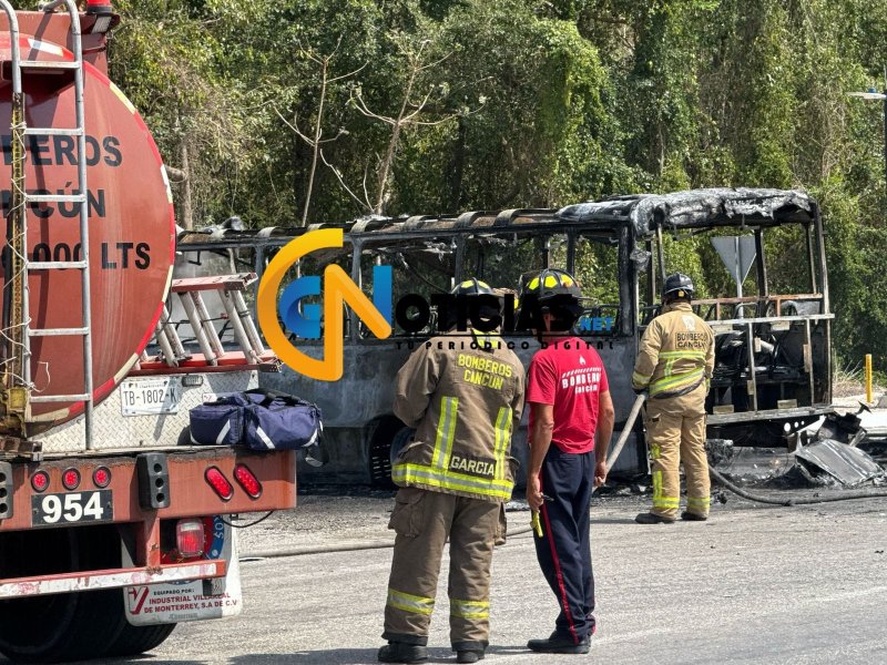 Un trágico accidente en la tarde de este jueves sobre la carretera federal, Puerto Morelos- Cancún, un motociclista se impactó contra la parte trasera de un autobús Lipu