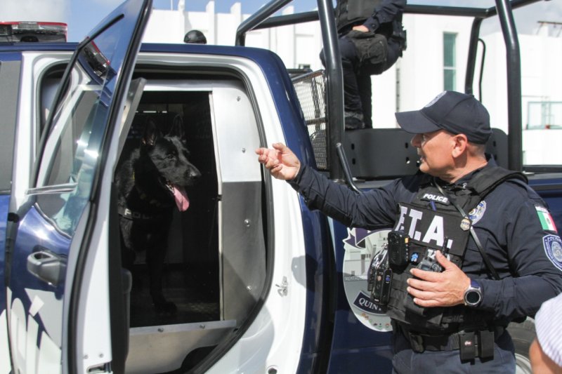 Unidad Canina contribuye en la reducción delictiva en Solidaridad