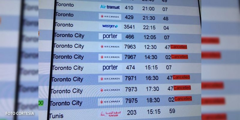 Vórtice polar en Estados Unidos afecta vuelos hacia Cancún