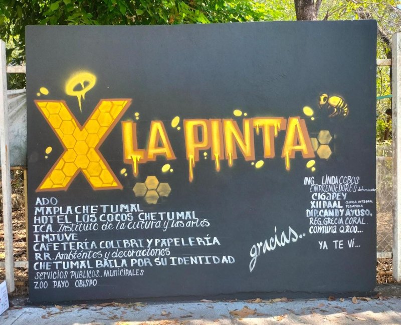 X la pinta dona 13 murales al zoológico por su 43 aniversario.