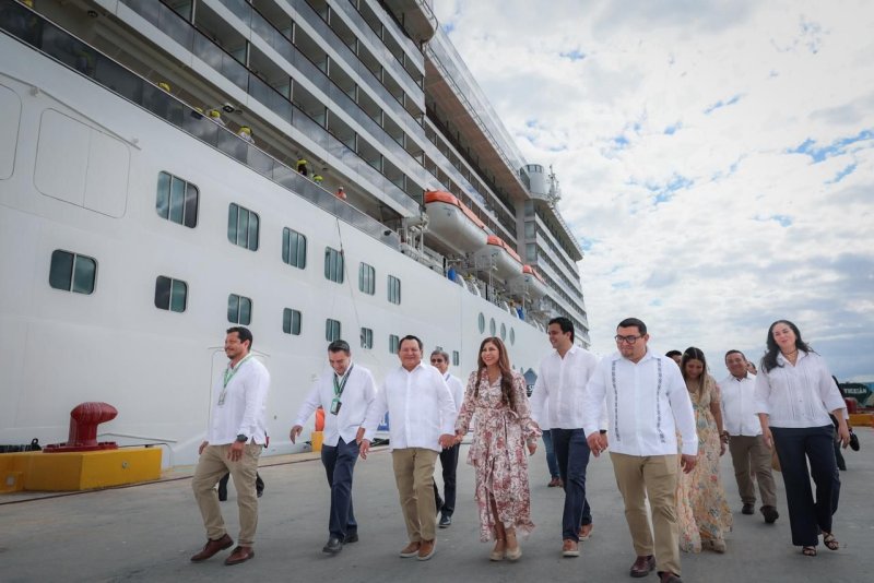 Yucatán se consolida como destino líder de recepción de cruceros en el sureste mexicano