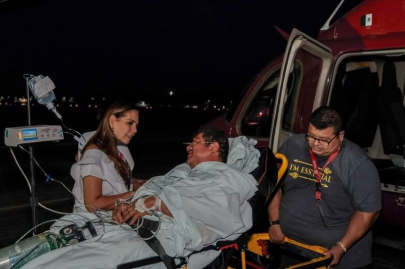 Bombero de Chetumal supera infarto tras ser trasladado de urgencia a Cancún por intervención de