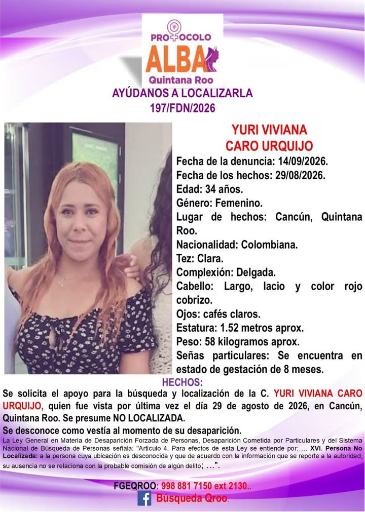 La Fiscalía General del Estado de Quintana Roo