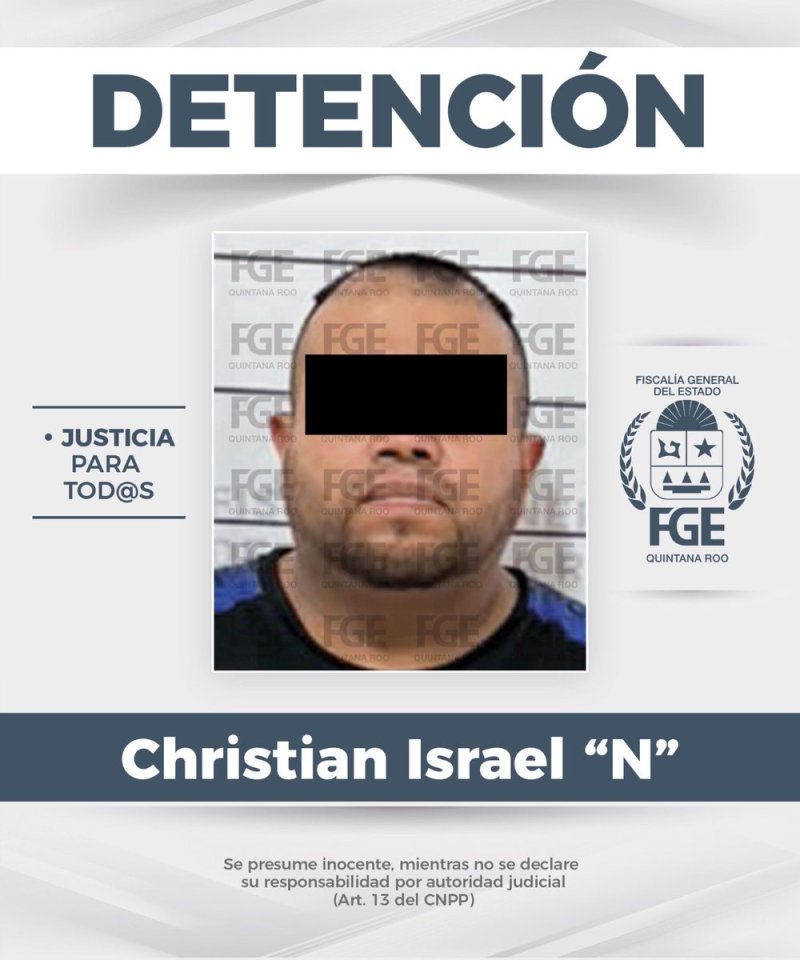 Detenidos en Benito Juárez, Quintana Roo, Christian Israel "N" por desobediencia