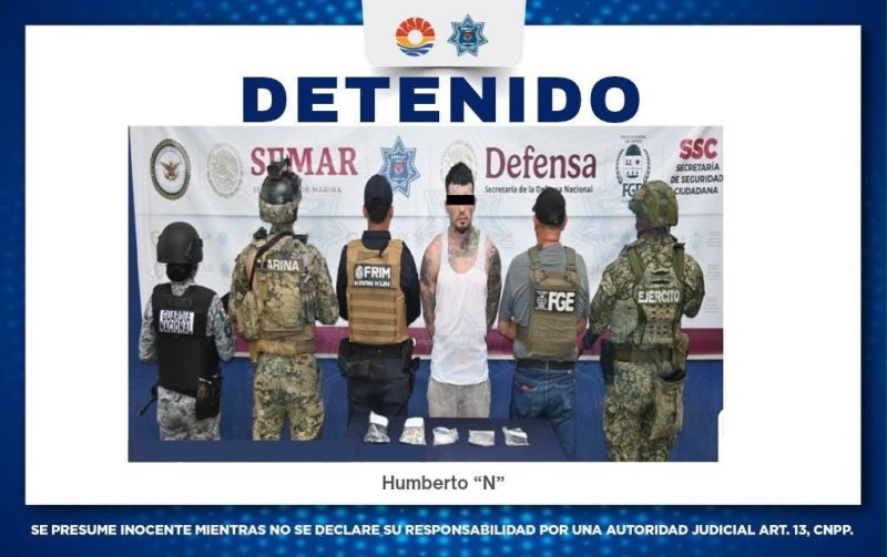 Detienen a masculino por delitos contra la salud en Operativo Blindaje