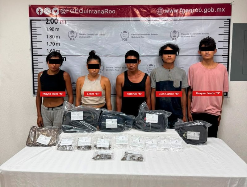 Nueve detenidos en Playa del Carmen por narcomenudeo